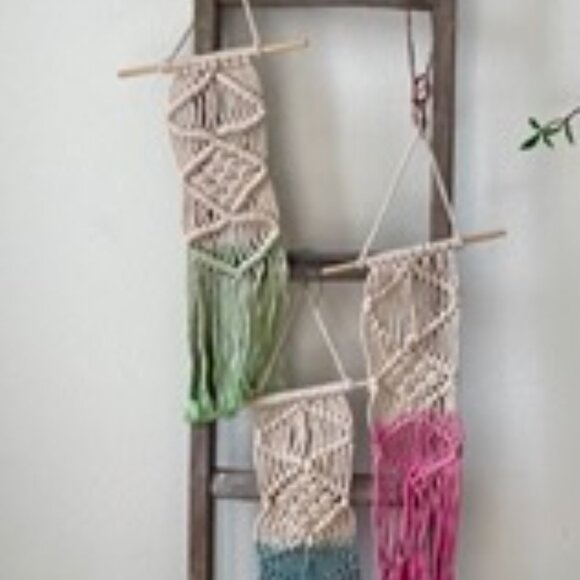 Lot of 26 Macrame Bohemian Hand Woven‎ Wall Hanging Tassel Home Decor-All Sizes - Picture 2 of 10